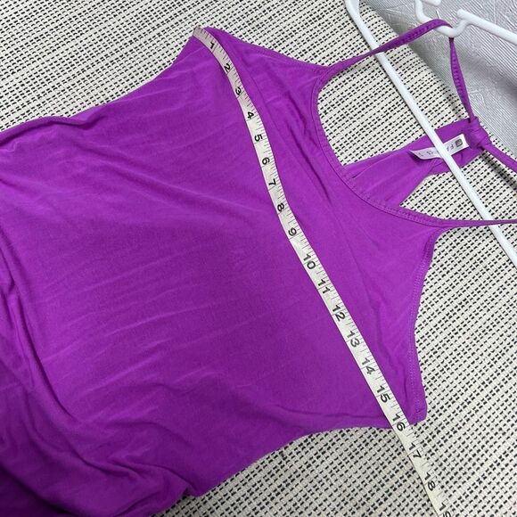 Fabletics Neema Maxi Dress sporty halter top bright purple size XS - Picture 3 of 7